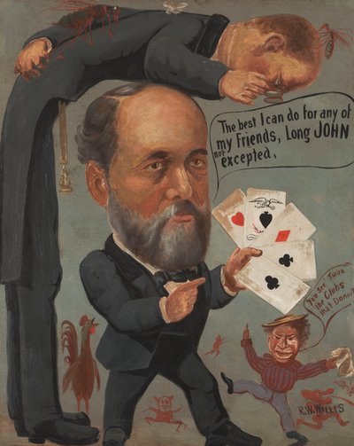 Caricature of Charles Benjamin Farwell by Richard William Wallis